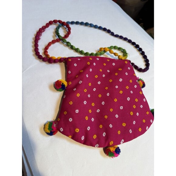 Handmade Embroidered Boho Crossbody Bag With Peacock Design & Multicolor Strap - Picture 9 of 16